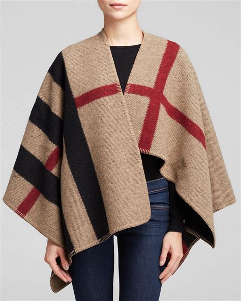 burberry check cape|how to wear Burberry cape.